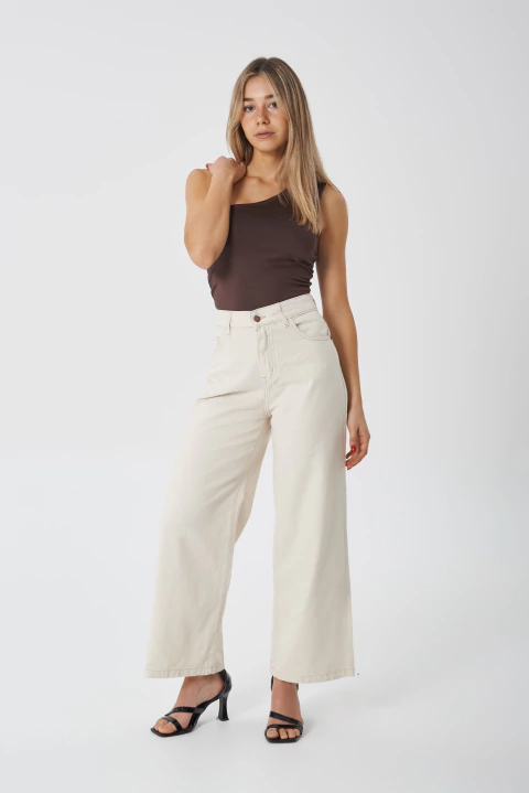 CULOTTE TIRO ALTO RIGIDO COLOR CRUDO - GEISHA - comprar online