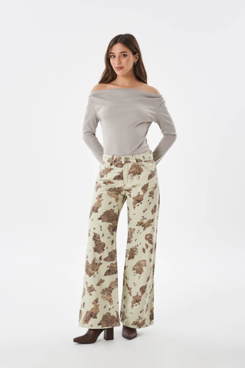 WIDE LEG ESTAMPA VACA - COWGIRLS
