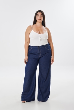 WIDE LEG AZUL OSCURO - ANDINOCURVY - STRIVEN JEANS