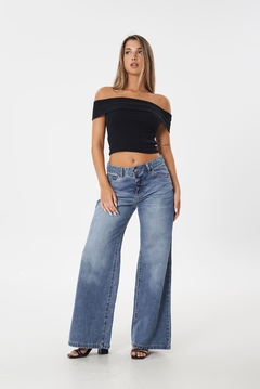 WIDE LEG AZUL NEVADO RIGIDO - THAR