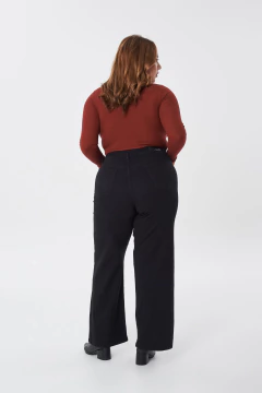 WIDE LEG CURVY COMFORT NEGRO - CONEY - tienda online