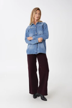 CAMISACO AZUL RIGIDO - AUGUST - tienda online