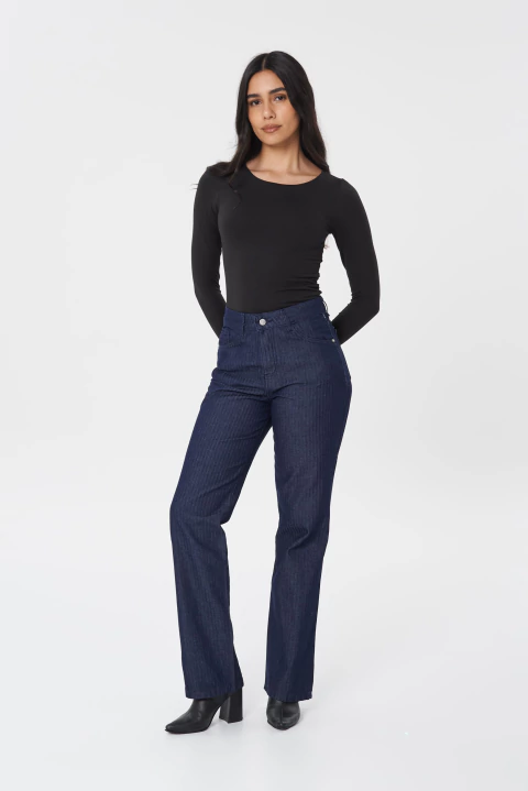 RECTO RIGIDO AZUL CON RAYAS CLARAS - HARLEM - comprar online