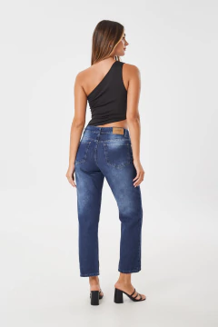RECTO RIGIDO AZUL CON LOCALIZADO - BADAN - STRIVEN JEANS
