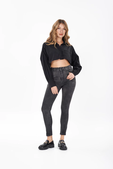 SKINNY ELASTIZADO GRIS - GALA - comprar online