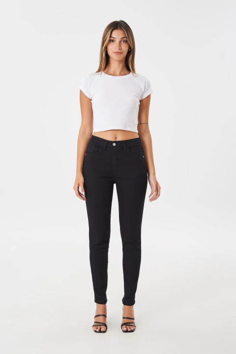 SKINNY ELASTIZADO NEGRO - MERY - comprar online