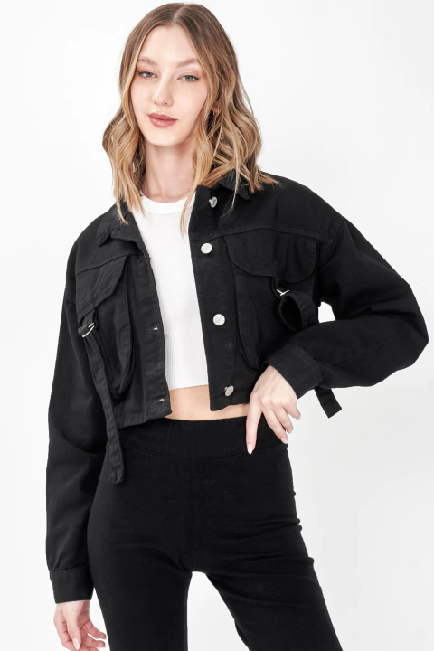 CAMPERA RIGIDA CARGO CON HEBILLAS - SANSA