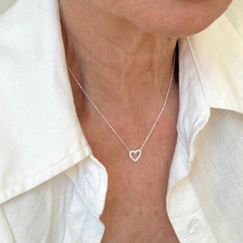 COLLAR BELOVED 40CM - PLATA 925 - comprar online