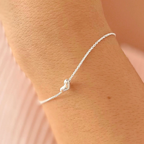 PULSERA AMOR 16CM CON PROLONGADOR - PLATA 925 - comprar online