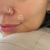 FALSO PIERCING Tini torzado (unidad) 8mm - PLATA 925 - Calabria Store