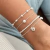 PULSERA CORAZONES GRANDES- PLATA 925 en internet