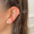 Imagen de FALSO PIERCING Tini torzado (unidad) 8mm - PLATA 925