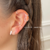Imagen de Falso piercing/cuff Tini A PRESION (unidad) 10mm - PLATA 925