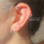 Argolla LOVE CON CUBIC (unidad) 10mm - PLATA 925 - comprar online