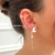 Pasante Sophia (unidad) 3mm - PLATA 925 - comprar online