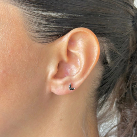 MINI BUNNY BLACK (unidad) - PLATA 925 - comprar online