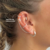 FALSO PIERCING Tini torzado (unidad) 8mm - PLATA 925 - tienda online