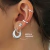 Argollas CROISSANT (par) 20mm - PLATA 925 - comprar online