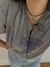 CHOCKER GAMUZADO CORAZON TORNASOL VIOLETA - PLATA 925 Y CRISTAL - Calabria Store