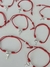 pulsera ajustable roja con dije llave corazón - PLATA 925