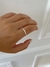 Anillo entrelazado white - PLATA 925 en internet