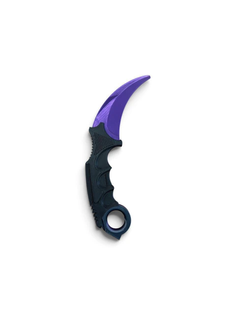 CUCHILLO KARAMBIT CSGO TORNASOLADO VIOLETA Y NEGRO