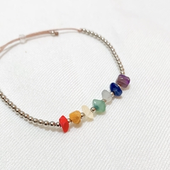 Pulseira mini Pedra dos Chakras - comprar online