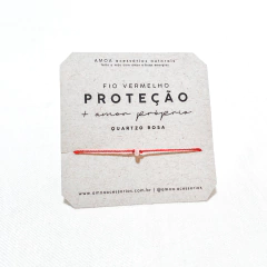 Fio vermelho proteção e boas energias - Amoa Acessórios 