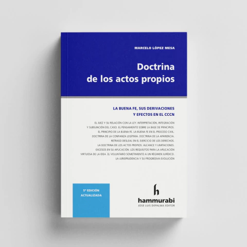 López Mesa - Doctrina de actos propios - comprar online