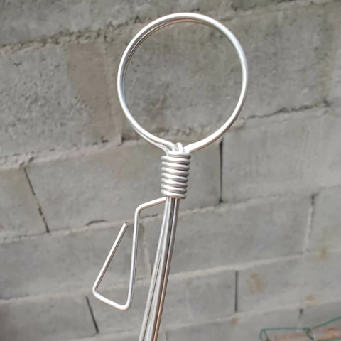 ORQUÍDEA KIT COM 10 SUPORTES DE ARAME GALVANIZADO COM 4