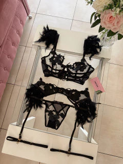 Set Plumas Milán Negro - comprar online