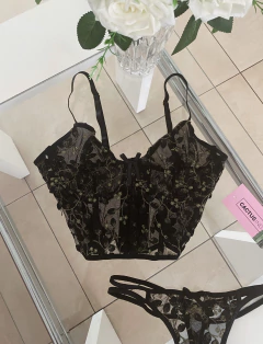 Conjunto Corset Amelia Negro - CactusInd