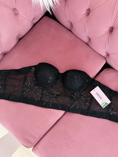 Corset Push-up Moon Negro - tienda online