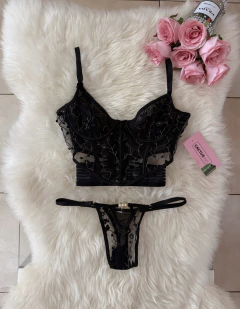 Imagen de Conjunto Corset Paula Negro