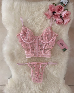 Conjunto Corset Paula Rosa - tienda online