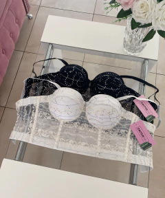 Imagen de Corset Push-up Lentejuelas Negro