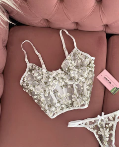 Conjunto Corset Amelia Blanco - CactusInd