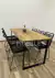 MESA INDUSTRIAL LAQUEADA CON SILLAS TULUM - tienda online