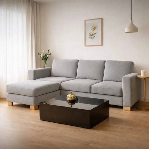 Sillón Italiano con Vivos en Pana Cross