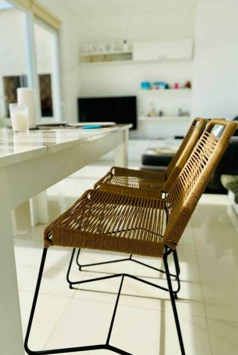 Juego de Mesa Blanca con 4 Sillas Tulum - comprar online