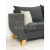 Sillon U Premium 2 Cuerpos Pana - tienda online