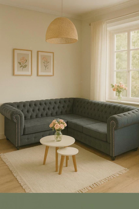 Chester 2X2 C/ Camastro FIJO C/ Brazo Pana Antimancha - comprar online