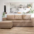 Promo Sillon italiano 180 x 90 chenille patas altas