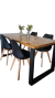 Juego de Mesa Industrial con 4 Sillas Tulip - comprar online
