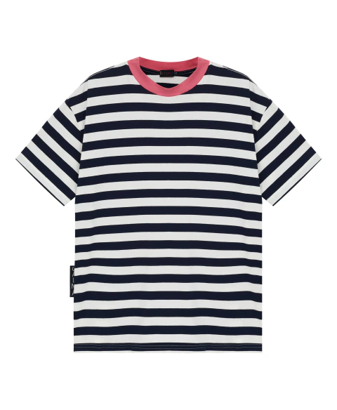 Camiseta Listrada - Azul Marinho - comprar online