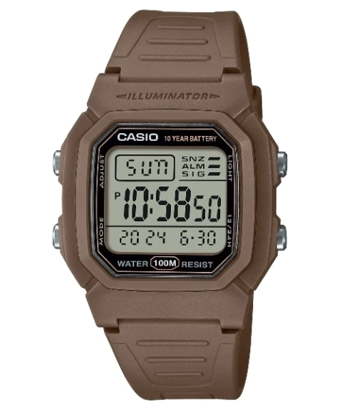 RELOJ CASIO W-800H-5AV ORIGINAL - comprar online