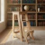 Taburete Alto con Escalera PLEGABLE de PIno - Fortaleza Muebles