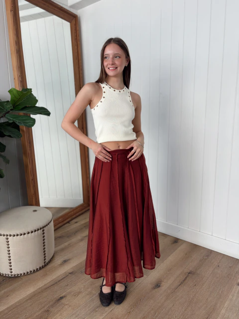 Falda Caoba
