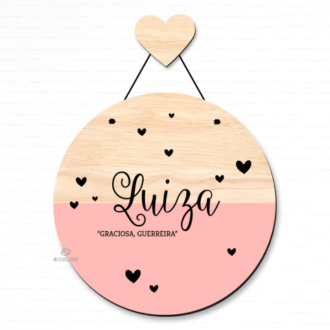 Porta Maternidade Corações | P235