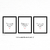 Quadros personalizados | monte seu kit com 3 quadros - loja online